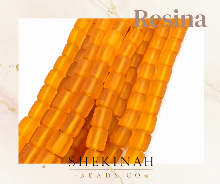 Beads Cilíndricos Mate de Resina