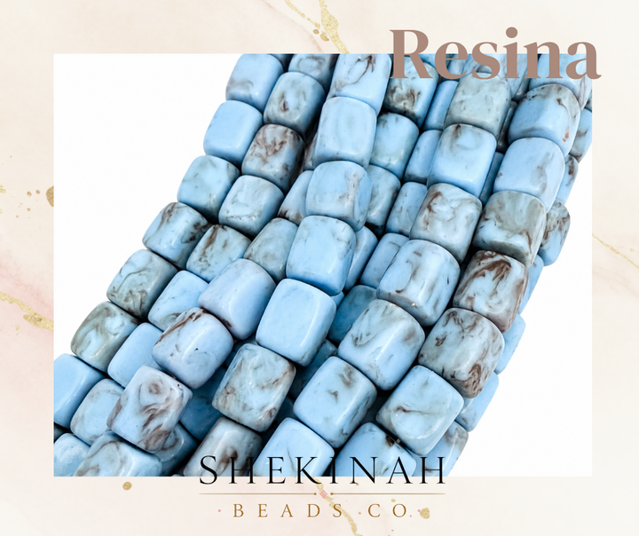 Beads Cilíndricos Mate de Resina