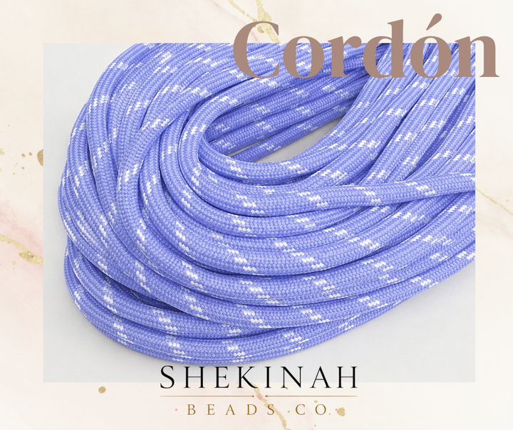 Cordón Paracord con Detalles Blancos 5mm