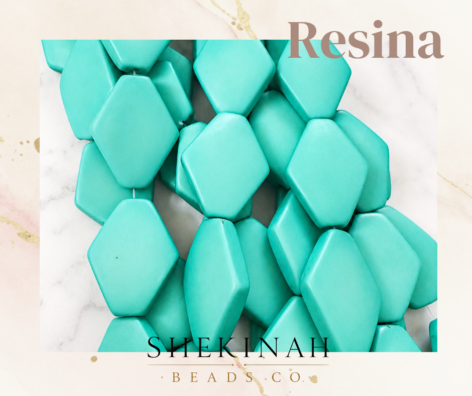 Beads Geométricos Mate de Resina