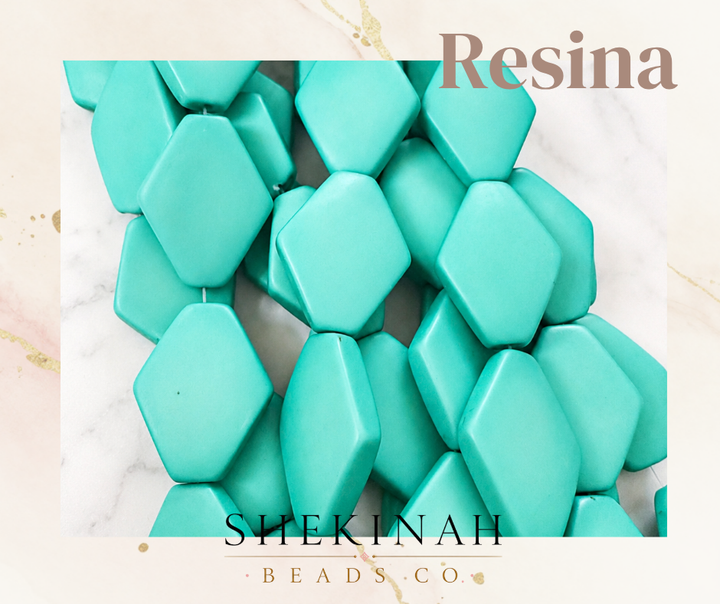 Beads Geométricos Mate de Resina