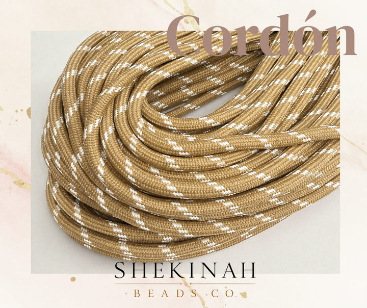 Cordón Paracord con Detalles Blancos 5mm