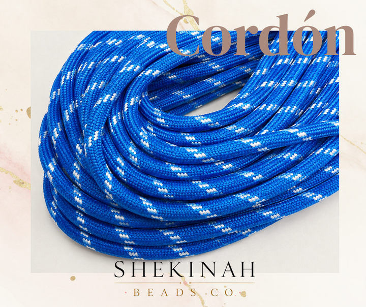 Cordón Paracord con Detalles Blancos 5mm