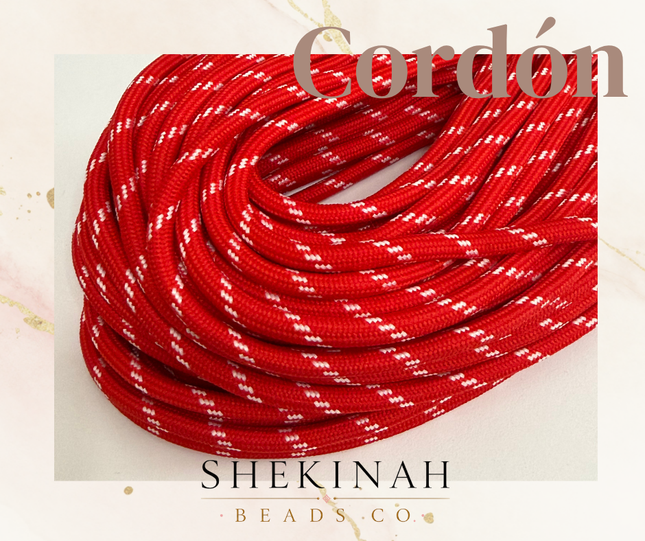 Cordón Paracord con Detalles Blancos 5mm