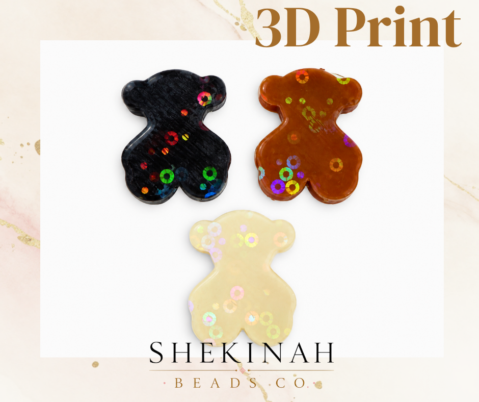 Charm 3D en forma de oso