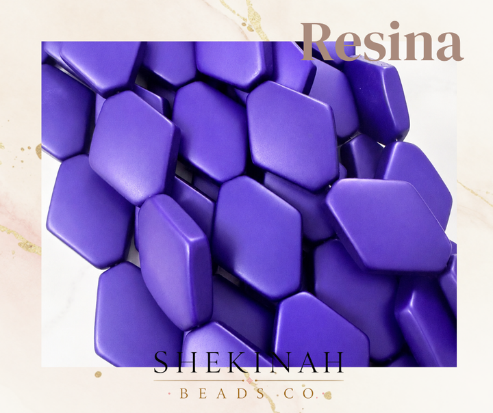 Beads Geométricos Mate de Resina