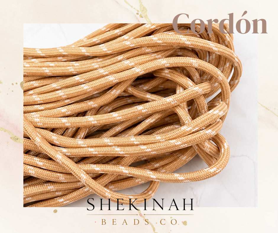 Cordón Paracord con Detalles Blancos 5mm