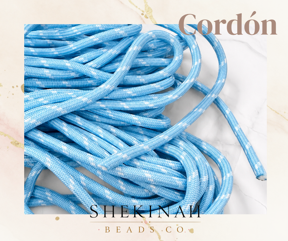 Cordón Paracord con Detalles Blancos 5mm