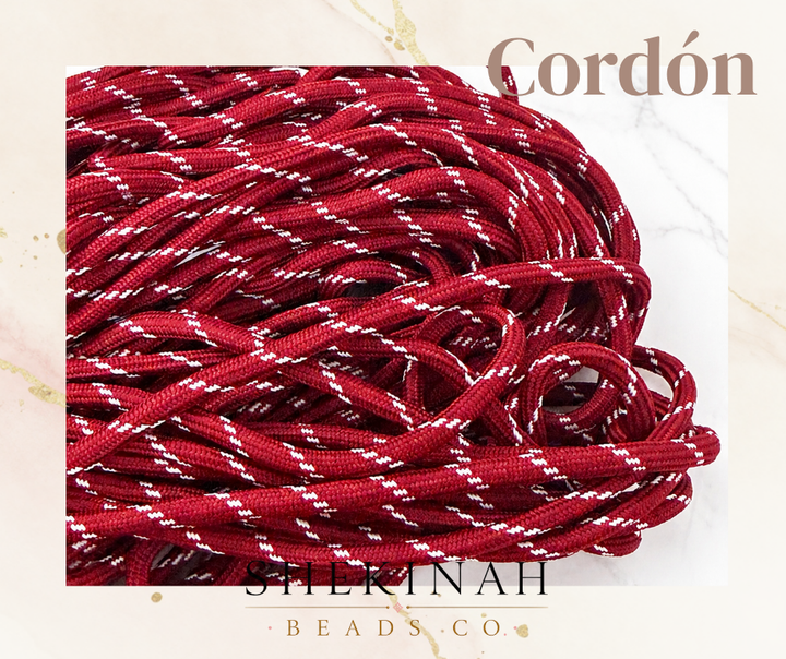 Cordón Paracord con Detalles Blancos 5mm