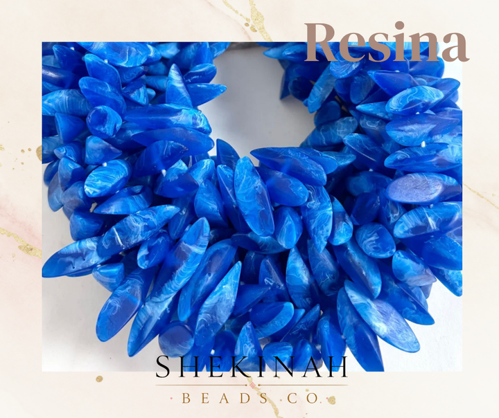 Beads ovalados mate en colores mixtos para bisutería y accesorios artesanales.