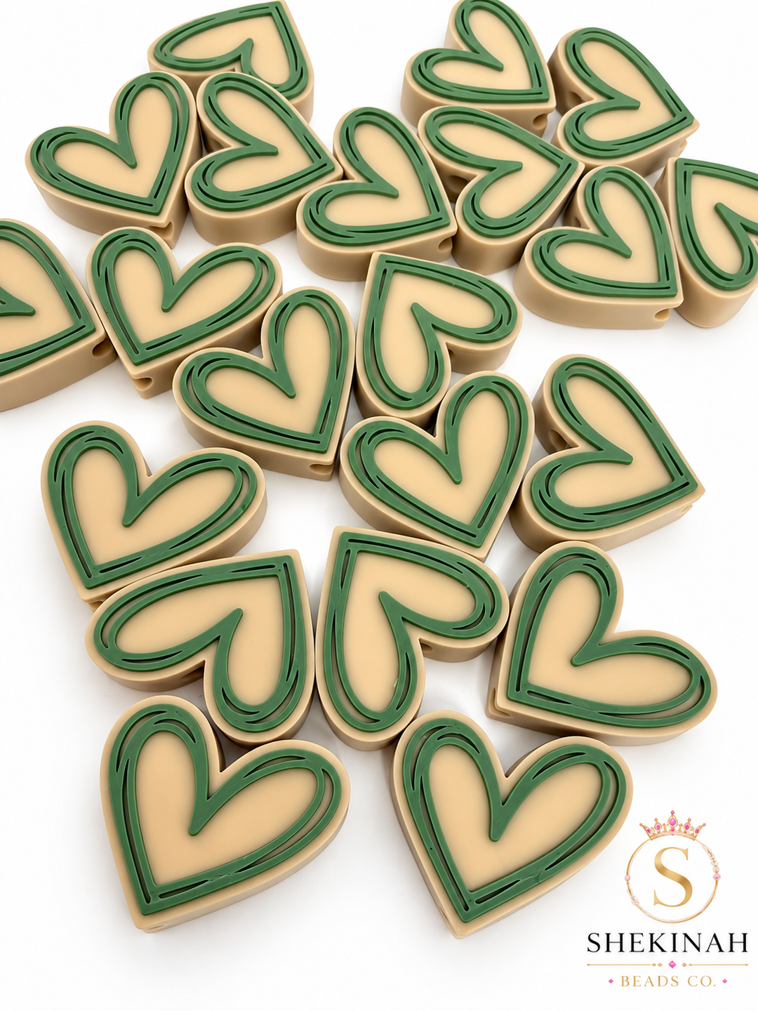 Bead 3D Corazón Outline – Hueco Vertical